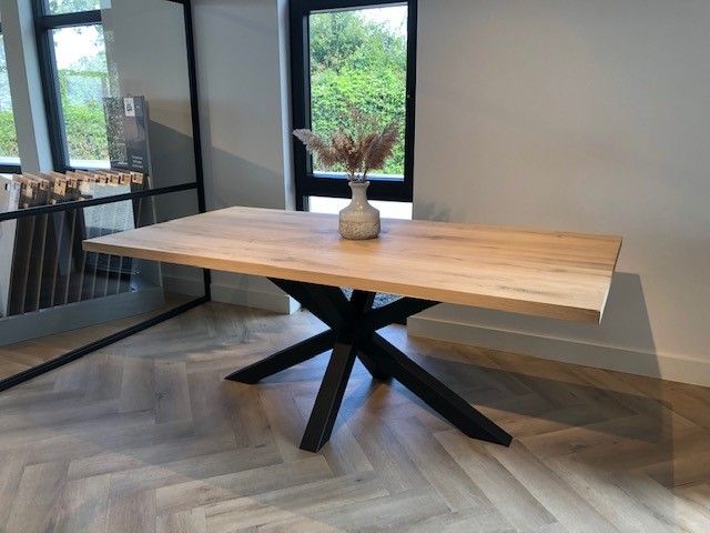 Eiken rechthoekige tafel Matrix