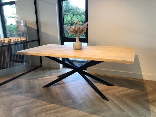 Eiken Boomstamtafel Spider